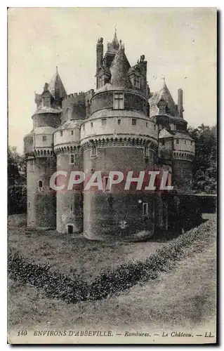 Cartes postales Environs d'Abbeville Rambures Le Chateau