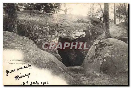 Cartes postales Barbizon Caverne des Brigands