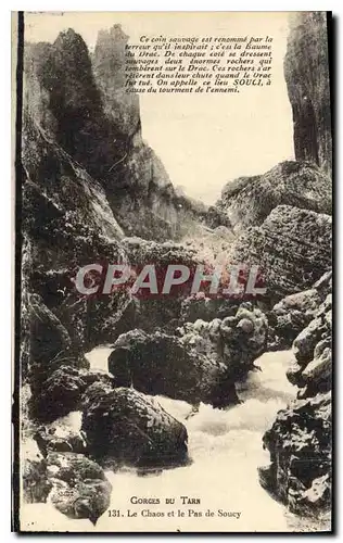 Cartes postales Gorges du Tarn Le Chaos et le Pas de Soucy