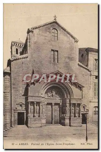 Ansichtskarte AK Arles Portail de l'Eglise Saint Trophime