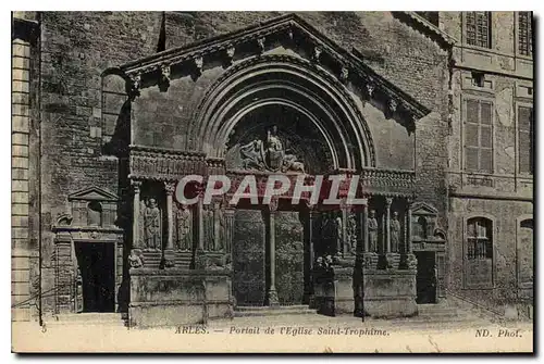 Cartes postales Arles Portail de 'Eglise Saint Trophime