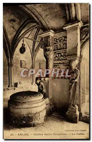 Cartes postales Arles Cloitre Saint Trophime Le Puits