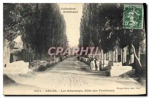 Cartes postales Arles Les Aliscamps Allee des Tombeaux