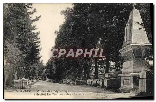 Cartes postales Arles Allees des Alyscamps Le Tombeau des Consuls