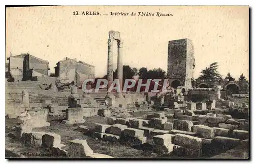 Ansichtskarte AK Arles Interieur du Theatre Romain