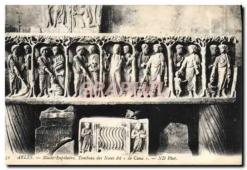 Cartes postales Arles Musee Lapidaire des Noces dit de Cana