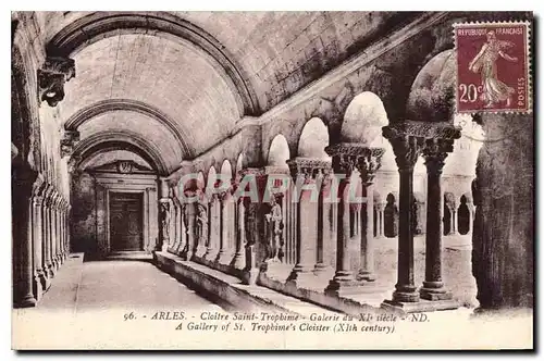 Cartes postales Arles Cloitre Saint Trophime Galerie du XI siecle