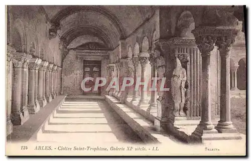 Cartes postales Arles Cloitre Saint Trophime Galerie XI siecle