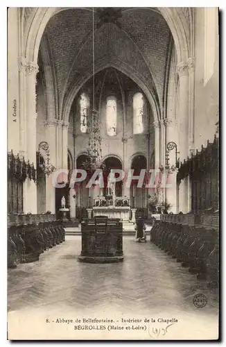 Ansichtskarte AK Abbaye de Bellefontaine Interieur de la Chapelle Begrolles Maine et Loire