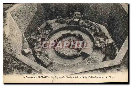 Ansichtskarte AK Abbaye de St Maur Le Nymphee fontaine de la Villa Gallo Romaine de Florus