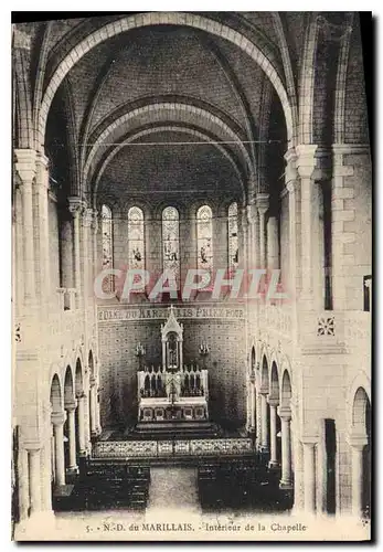 Cartes postales ND du Marillais Interieur de la Chapelle