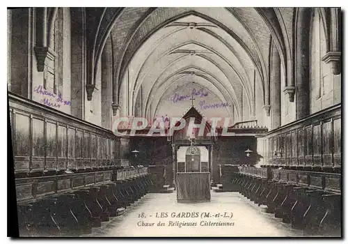 Cartes postales Les Gardes M et L Choeur des Religieuses Cisterciennes