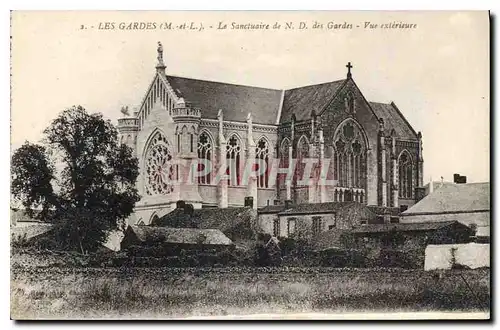 Ansichtskarte AK Les Gardes M et L Le Sanctuaire de ND des Gardes Vue exterieure