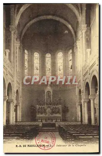 Ansichtskarte AK ND du Marillais M et L Interieur de la Chapelle