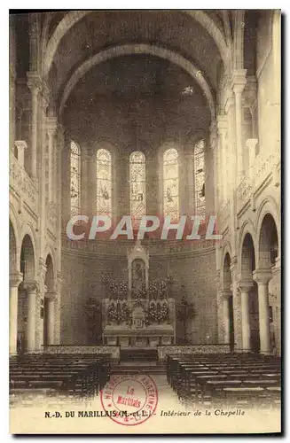 Cartes postales ND du Marillais M et L Interieur de la Chapelle