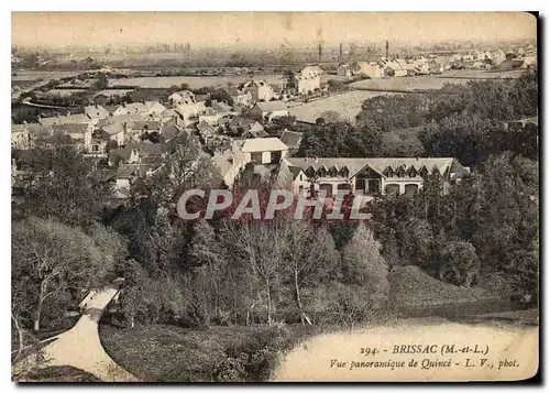 Cartes postales Brissac M et L Vue panoramique de Quince