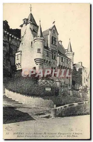 Cartes postales Souzay Le chateau ou moneut Marguerite d'Anjou