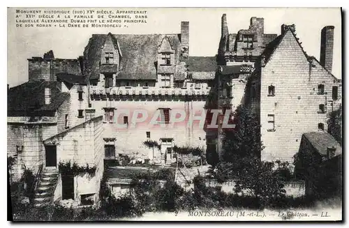 Ansichtskarte AK Montsoreau M et L Le Chateau Monument historique Sud XV siecle