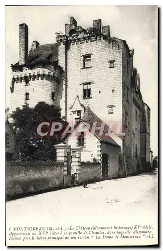 Ansichtskarte AK Montsoreau M et L Le Chateau Monument historique