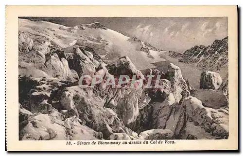 Ansichtskarte AK Seracs de Bionnassay au desssus du Col de Voza