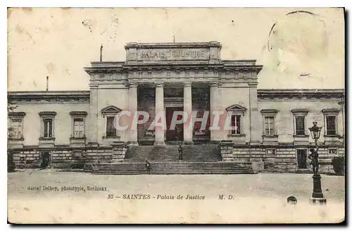 Cartes postales Saintes Palais de Justice