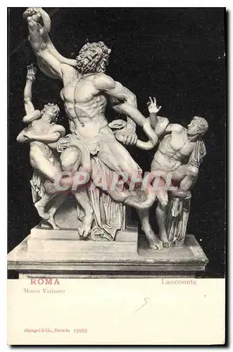 Cartes postales Roma Laocoonte Roma Musee Vaticano