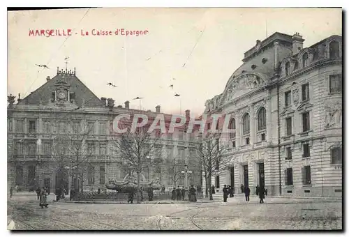 Ansichtskarte AK Marseille La Caisse d'Epargne