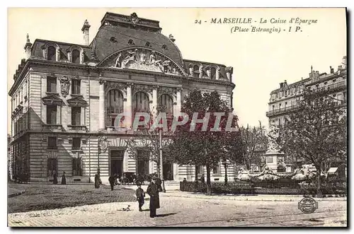 Ansichtskarte AK Marseille La Caisse d'Epargne Place Estrangin