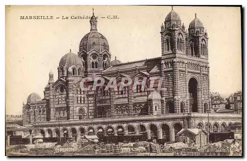 Cartes postales Marseilles La Cathedrale