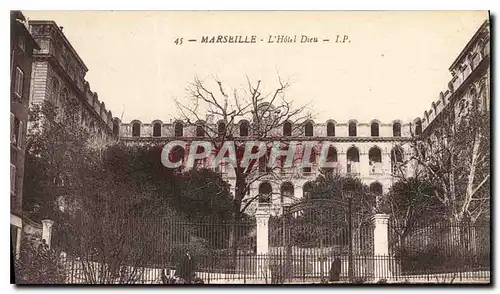 Cartes postales Marseilles L'Hotel Dieu