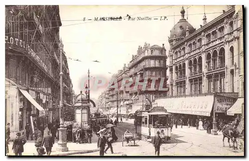 Cartes postales Marseilles Rue Noailles Tramway