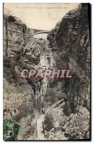 Cartes postales Constantine Gorges du Rummel