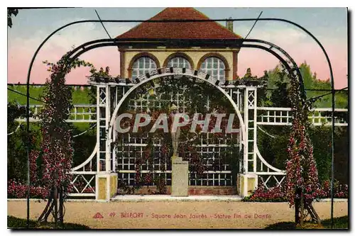 Cartes postales Belfort Square Jean Jaures Statue Fin de Danse