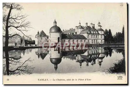 Cartes postales Tanlay Le Chateau cote de la Piece d'Eau
