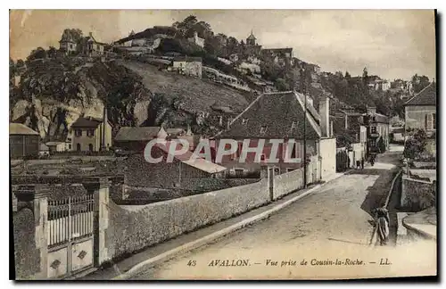 Cartes postales Avallon Vue prise de Cousin la Roche