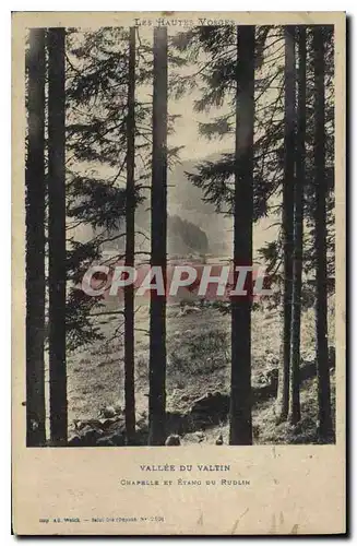 Cartes postales Les Hautes Vosges Vellee du Valtin Chapelle et Etano du Rudlin