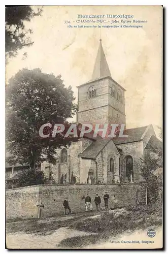 Cartes postales Monument Historique Champ de Luc Jolie Eglise Romane