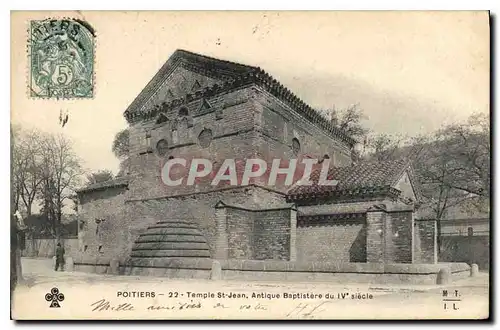 Cartes postales Poitiers Temple Saint Jean Antique Baptistere du IV siecle