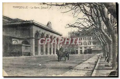 Cartes postales Marseille La Gare Depart