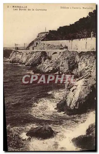 Ansichtskarte AK Marseille Les Bords de la Corniche