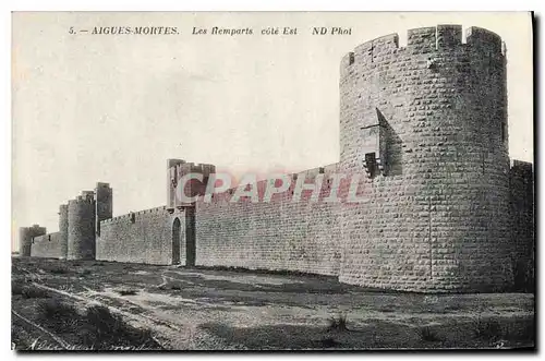 Ansichtskarte AK Aigues Mortes Les Remparts cote Est