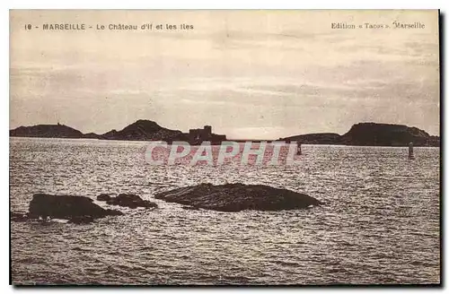 Cartes postales Marseille Le Chateau d'If et les lles