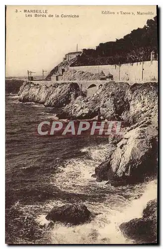 Ansichtskarte AK Marseille Les Bords de la Corniche