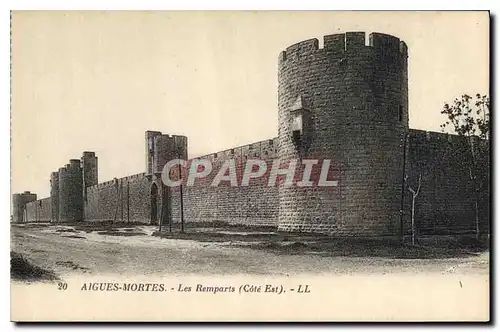 Ansichtskarte AK Aigues Mortes Les Remparts Cote Est