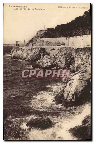 Ansichtskarte AK Marseille Les Bords de la Corniche