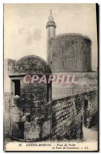 Cartes postales Aigues Mortes Poste de Veille et Tour de Constance