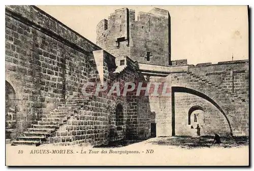 Cartes postales Aigues Mortes La Tour des Bourguignons