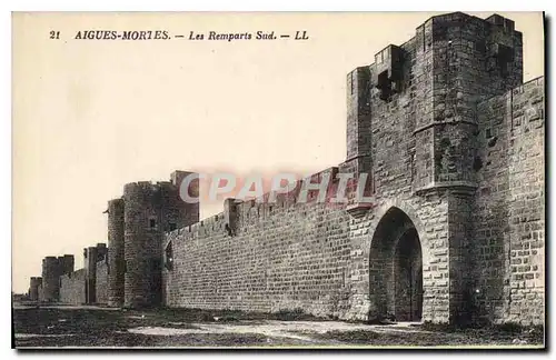 Cartes postales Aigues Mortes Les Remparts Sud