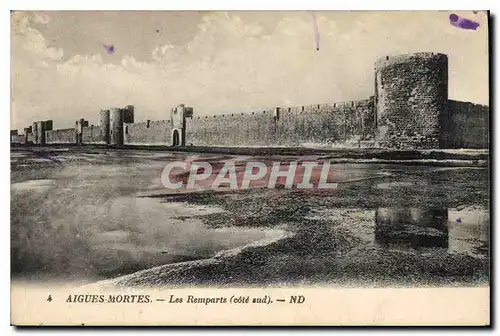 Cartes postales Aigues Mortes Les Remparts cote sud