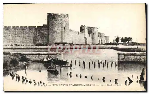 Cartes postales Remparts d'Aigues Mortes Cote Sud